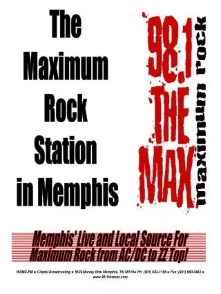 The Maximum Rock Station in Memphis