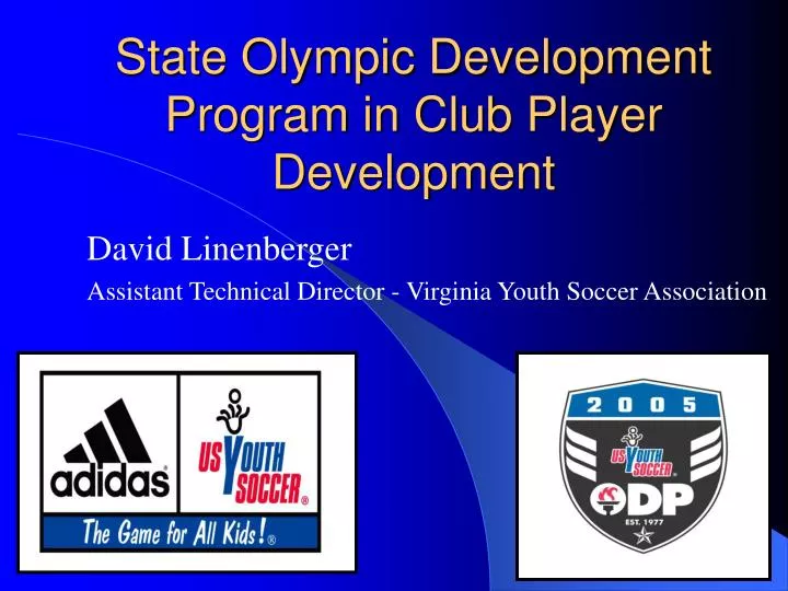 state olympic development program in club player development