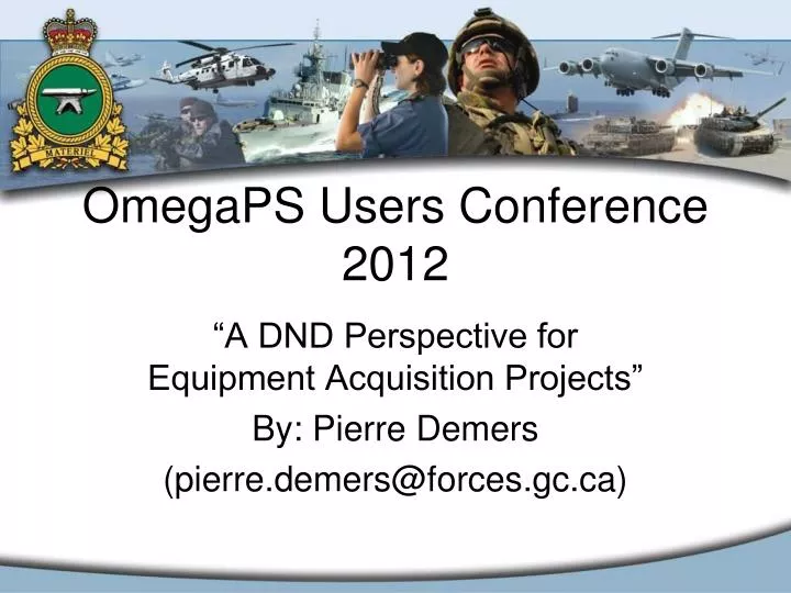 omegaps users conference 2012