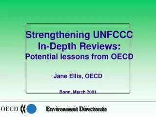 Strengthening UNFCCC In-Depth Reviews: Potential lessons from OECD