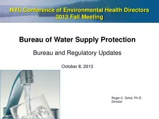 NYS Conference of Environmental Health Directors 2013 Fall Meeting