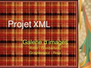 projet xml