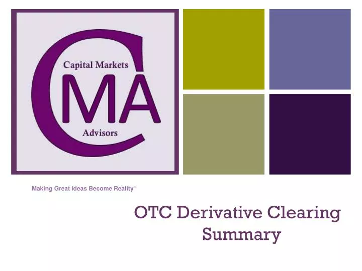otc derivative clearing summary