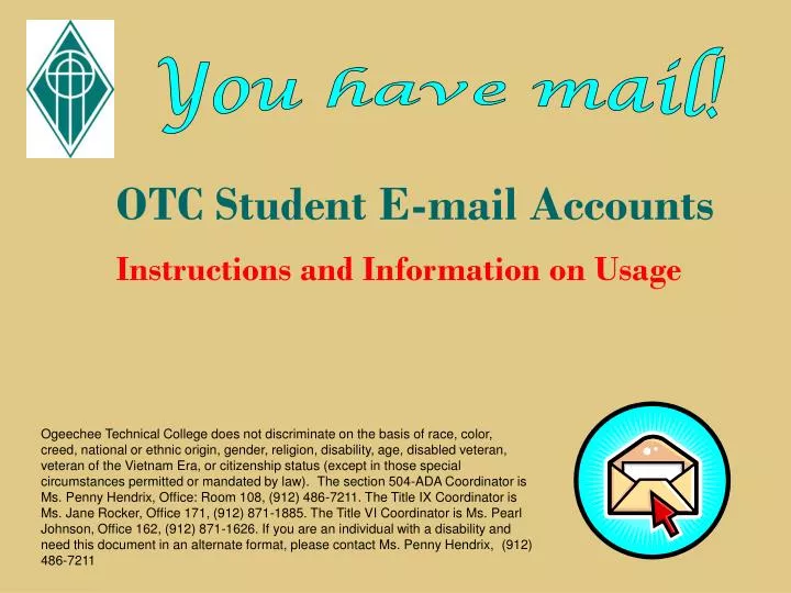 otc student e mail accounts