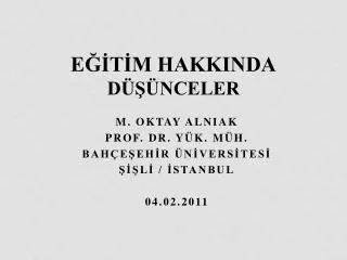 e t m hakkinda d nceler