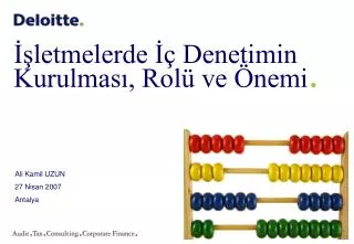 letmelerde denetimin kurulmas rol ve nemi