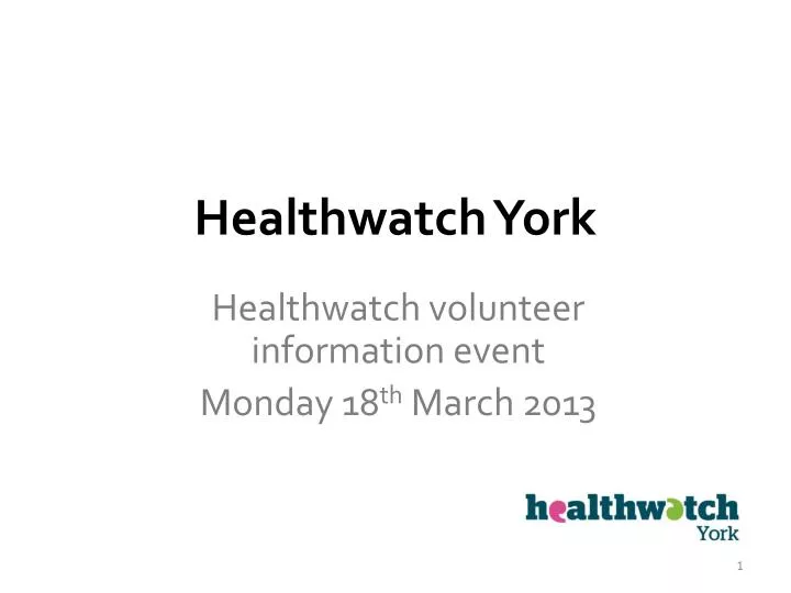 healthwatch york