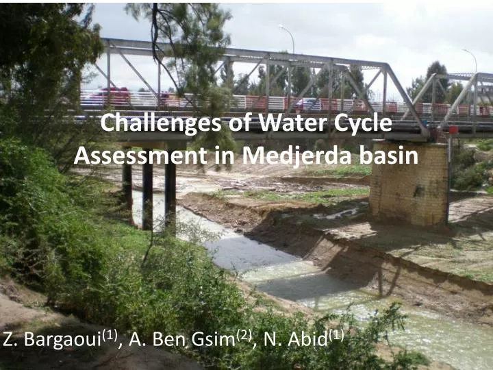 challenges of water cycle assessment in medjerda basin