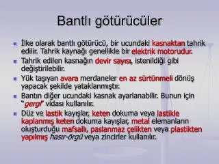 bantl g t r c ler