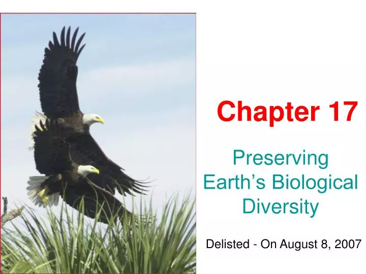 preserving earth s biological diversity