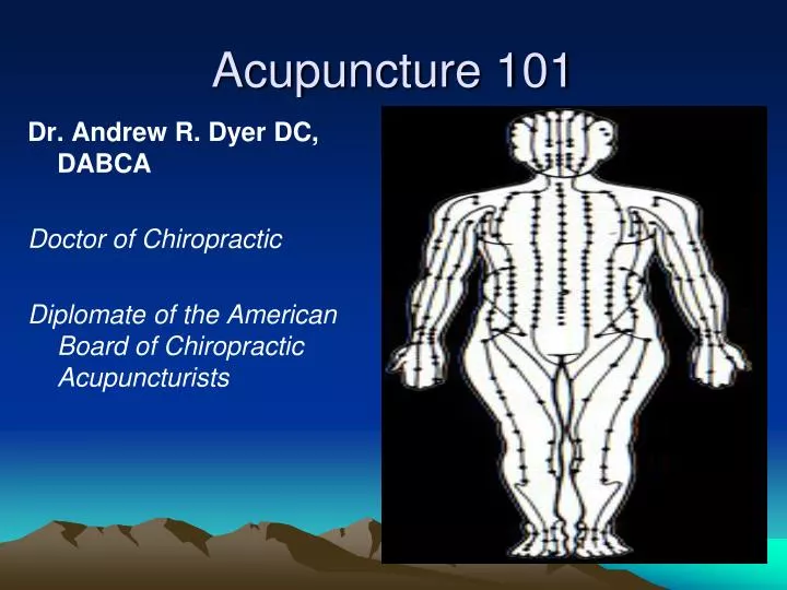 acupuncture 101