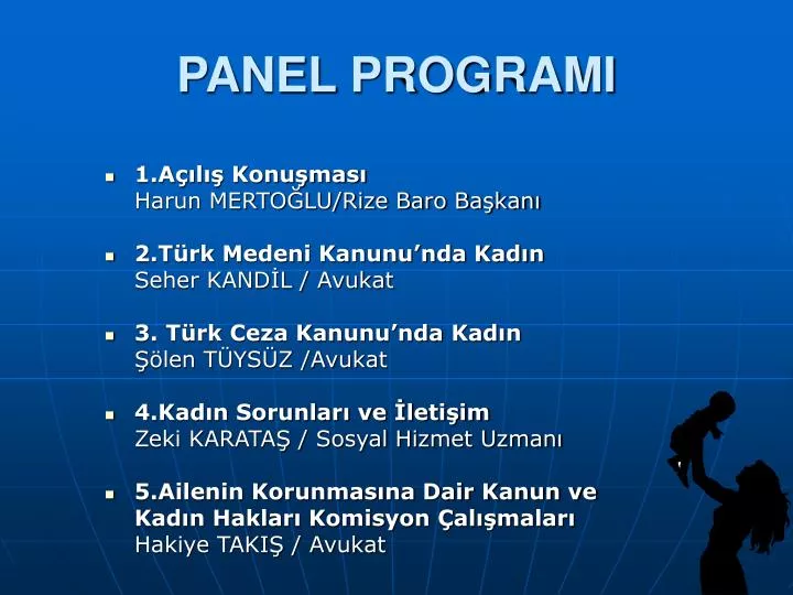panel programi