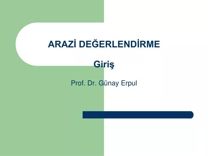 araz de erlend rme giri prof dr g nay erpul