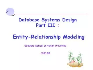 Software School of Hunan University 2006.09
