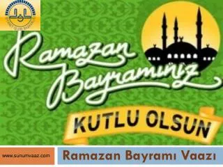 ramazan bayram vaaz