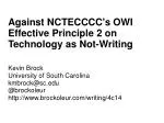 Reimagining Technology in Writing Instruction - slide 1