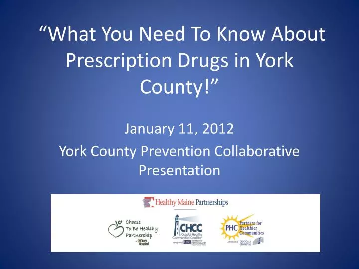 what you need to know about prescription drugs in york county