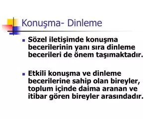 konu ma dinleme