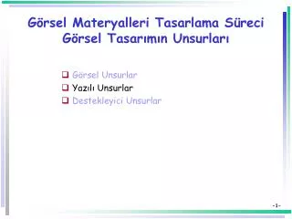 g rsel materyalleri tasarlama s reci g rsel tasar m n unsurlar