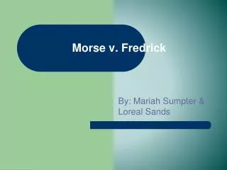 Morse v. Fredrick