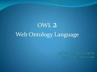 OWL 2 Web Ontology Language