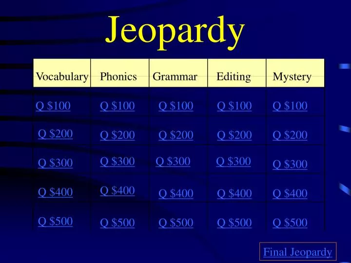 jeopardy