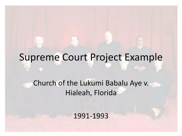 supreme court project example