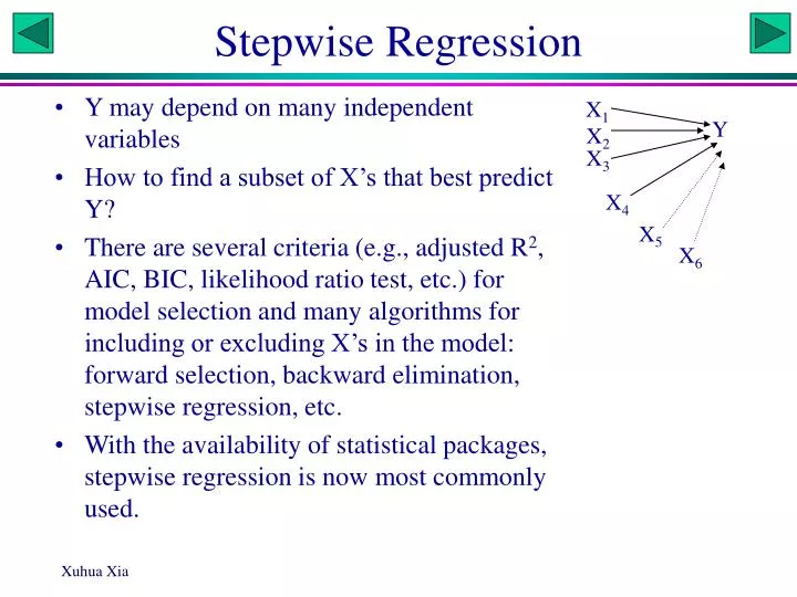 stepwise regression