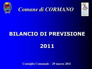 bilancio di previsione 2011