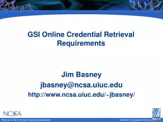 GSI Online Credential Retrieval Requirements