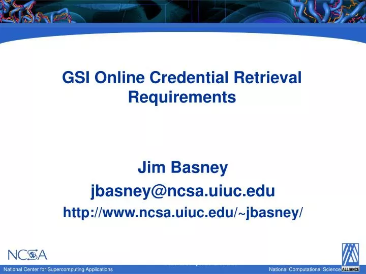 gsi online credential retrieval requirements