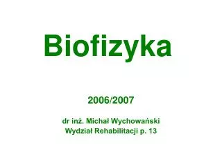 biofizyka