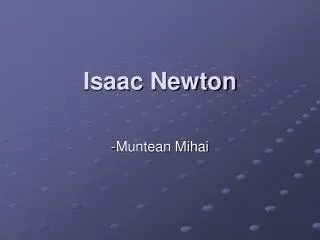 isaac newton