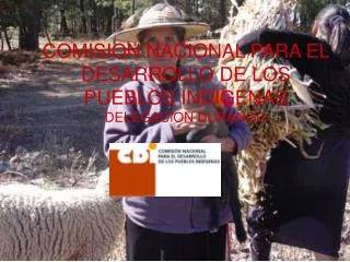 COMISION NACIONAL PARA EL DESARROLLO DE LOS PUEBLOS INDIGENAS DELEGACION DURANGO