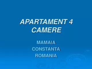 apartament 4 camere