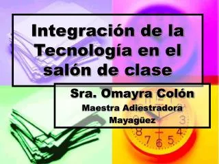 integraci n de la tecnolog a en el sal n de clase