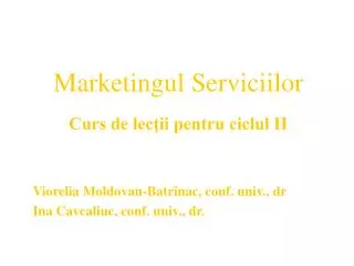marketingul serviciilor
