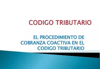 codigo tributario