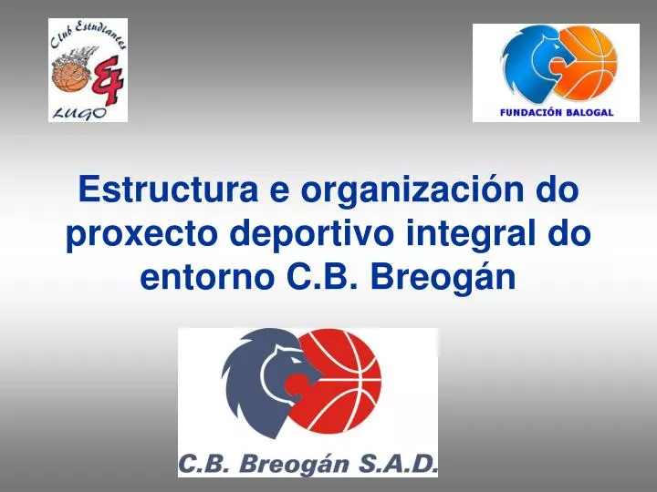estructura e organizaci n do proxecto deportivo integral do entorno c b breog n