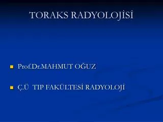 toraks radyoloj s