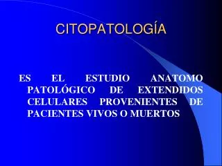 citopatolog a