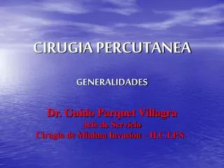 cirugia percutanea
