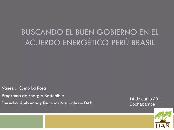 buscando el buen gobierno en el acuerdo energ tico per brasil