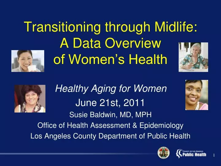 transitioning through midlife a data overview of women s health