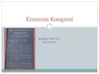 erzurum kongresi