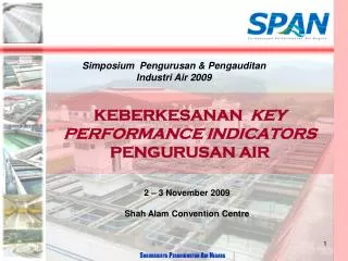 KEBERKESANAN KEY PERFORMANCE INDICATORS PENGURUSAN AIR