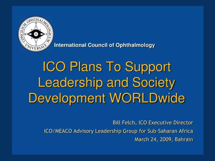 ico plans to support leadership and society development worldwide