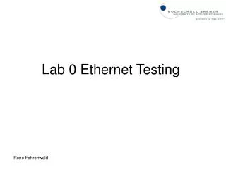 lab 0 ethernet testing