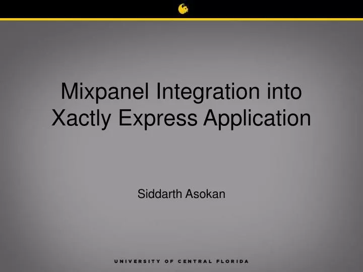 mixpanel integration into xactly express application