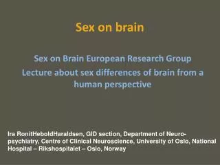 Sex on brain